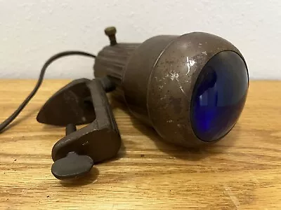 Vintage Headboard Bed Lamp Blue Lens Rare 1930’s/40’s Not Tested Needs New Cord • $50