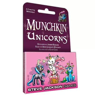 Munchkin Unicorns 15 Card Game Expansion Steve Jackson Games Booster SJG4202 • $12.28