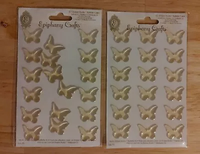 2 Epiphany Crafts-EC SHAPE STUDIO Self-Adhesive Buttons--NEW- BUTTERFLY REFILLS • $9.99