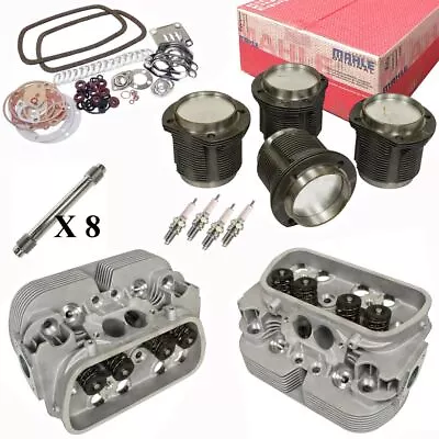 1776cc Air-cooled Vw Bug Engine Rebuild Kit Top End GTV-2 Heads & Mahle Pistons • $1689.95