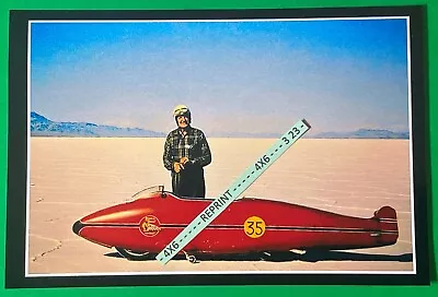 Found 4X6 PHOTO Old Burt Munro Fastest Indian Motorcycle Bonneville Speed Record • $3.29