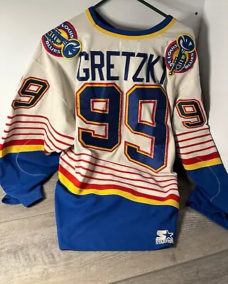 Wayne Gretzky St. Louis Blues Vintage Starter Hockey Jersey (Size: L)  • $149.99