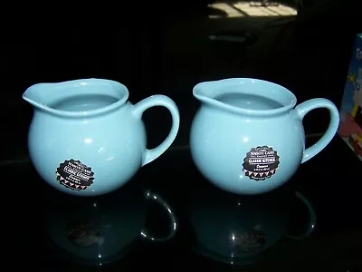 Lot Of 2 MASON CASH Classic Kitchen CREAMERS 11 Oz. Made In  England NWT Blue • $21.99