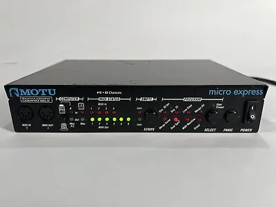 MOTU Micro Express 4×6 96 Channels Interface  Good Condition  Vintage • $70