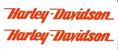 $9.99 • Buy Harley Davidson Stickers Gloss Orange