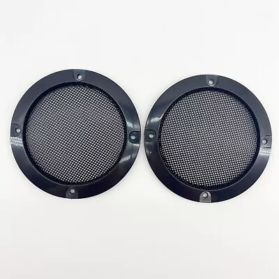 Pair 3  Speaker Cover For Car Audio DJ PA Speaker Black ABS Frame Metal Mesh • $12.99