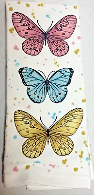 Martha Stewart Kitchen Dish Towels (2) Butterflies  100% Cotton Nwt • $12.99