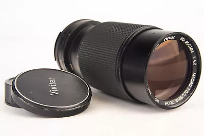 Nikon AI Vivitar 80-200mm F/4 Macro Focusing Zoom Manual Focus Lens W Caps V20 • $33.27