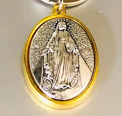 New Miraculous Medal - Medal Of Our Lady Of Graces - Mary Keychain High Relief  • $4.95