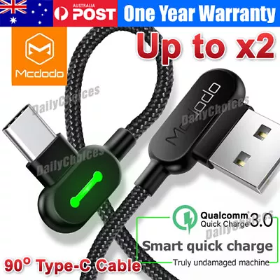$19.89 • Buy Mcdodo Braided USB Type-C Fast Charger Cable Cord Samsung S22 S21 Note 20 Ultra