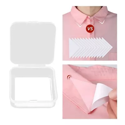 10/30/60PCS PVC Collar Anti-Warping Edge Shaper No Curl Collar Shirt Extenders • £5.59