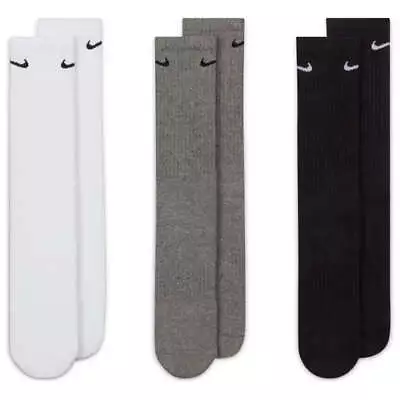 Nike - Everyday Cushioned Mens Crew Socks Multi 3 Pack • $30