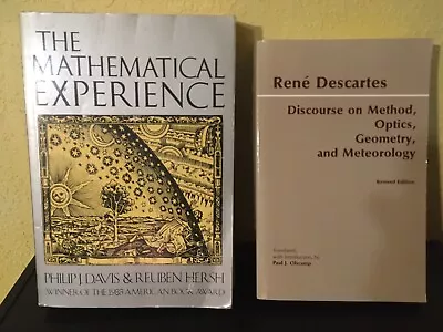 Lot 2 The Mathematical Experience & Discourse On Method Optics Geometry  • $14.99