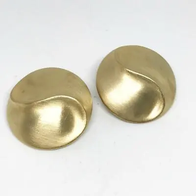 $49.99 • Buy Vintage Signed Ben-Amun Big Clip Earrings Gold Plated Haute Couture Chunky