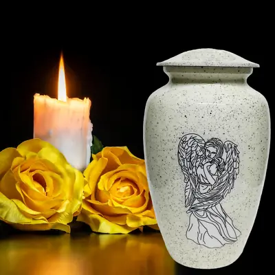 Forever In Mind: Accessible White Angle Cremation Urns For Human Ashes & Pet Urn • $102.35