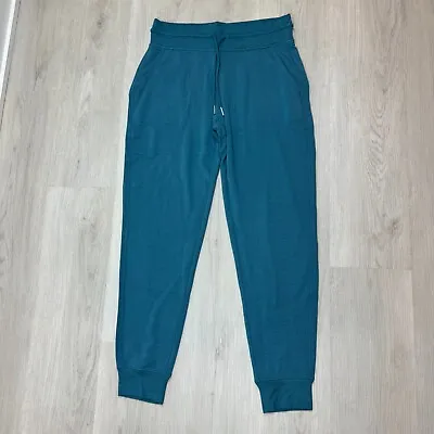 Athleta Balance Jogger Sweatpants Womens Small Teal Blue Drawstring • $39.99