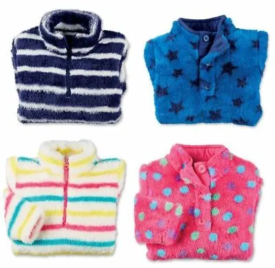 £4.99 • Buy Boys Girls Childrens Fleece Top Thermal Top Plush Cosy Jumper Zip Top Sweatshirt
