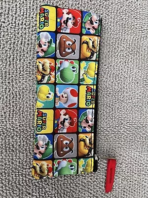 Súper Mario Pencil Pouch Multicolors Zip  • $6.99