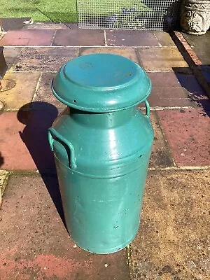 Vintage Painted 10 Gallon Milk Churn • £45