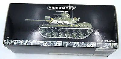 Pauls Model Art Used MINICHAMPS Vietnam 1969 M48 A3 Battle Tank 90mm M41 V12 +++ • $126.14