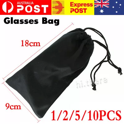 $8.59 • Buy 10-100PCS Soft Cloth Pouch Bag For Sunglasses Eyeglasses Glasses Case Storage