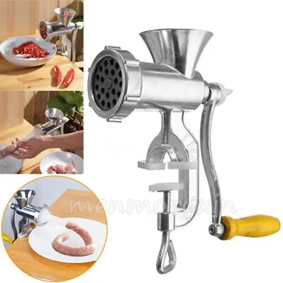 Manual Meat Grinder Mincer Stuffer Hand Sausage Sauce Maker.Machine Filler Tool+ • £10.89