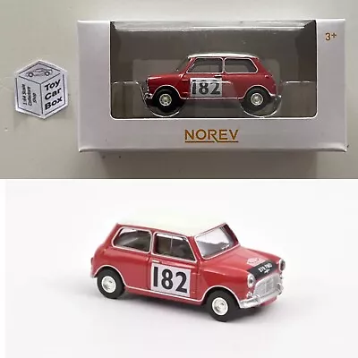 NOREV 1:64 Scale*- 1964 Mini Cooper S (Tartan Red Monte Carlo #182 - Boxed) G02g • $9.62