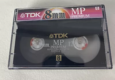 TDK Premium 8mm Camcorder Film Cassette Tape MP 120 Minutes NEW • $3.99