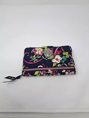 Vera Bradley Ribbons Retired Pattern Turn Lock Wallet • $24