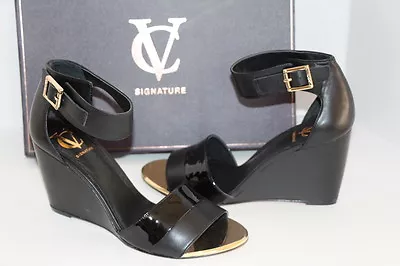 VC Signature 'Imogene' Wedge Sandal Ankle Strap Size 9 • $89