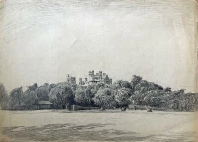 FRANK LEWIS EMANUEL (1865-1948) Pencil Drawing LAMBETH PALACE LONDON • £250