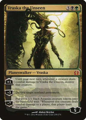 Vraska The Unseen Return To Ravnica NM Black Green Mythic Rare CARD ABUGames • $1.99