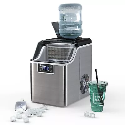 Costway 25064US-SL Portable Countertop Ice Maker - Stainless Steel • $140