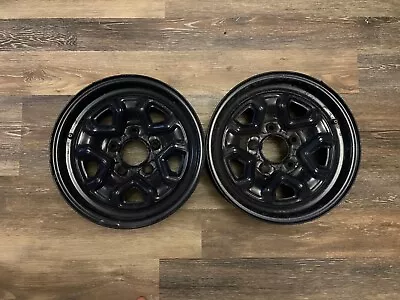 14 X 6 GM 1980s Steel Rally Wheels S10 S15 Camaro Firebird  • $100