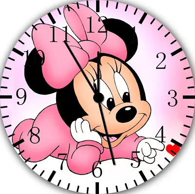 Minnie Mouse Wall Clock Quiet Silent Non-ticking Nice For Gifts Or Decor G166 • $17.95