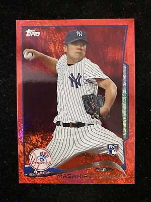2014 Topps Masahiro Tanaka Red Hot Foil Rookie RC Card #661 Yankees • $9.99
