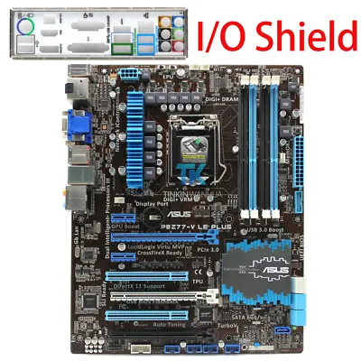 ASUS P8Z77-V LE PLUS  Intel Motherboard LGA 1155 DDR3 I/O Shield Tested • $201.47