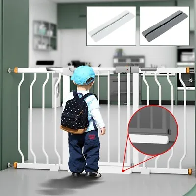 Home Tall Baby Pet Gate Toddler Dog Stair Way Safety Lock Walk Thru Door Wide UK • £6.29