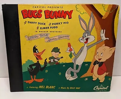 Mel Blanc 78rpm Bugs Bunny Looney Tunes #CC-64 1947 Purple C10089 Label RARE SET • $45.99