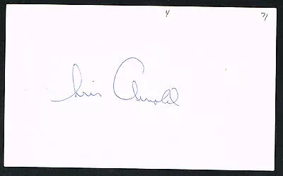 Christopher Arnold Signed Autograph Auto 3x5 Index Card Baseball Player H1134 • $10