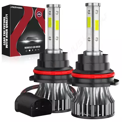 For Hummer H2 2003-2009 - 2X 9007 6000K Front LED Headlight Bulbs Hi/Lo Beam Kit • $17.99