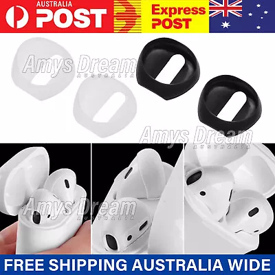 For Apple AirPods 1/2 Ear Tips + Case Earpod Cover Silicone Ear Hook Earbud MEL • $3.84