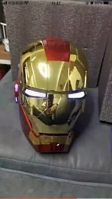 AutoKing Iron Man Helmet MK5 Gold Wearable Mask 1:1 Voice Control Cosplay Prop • $178