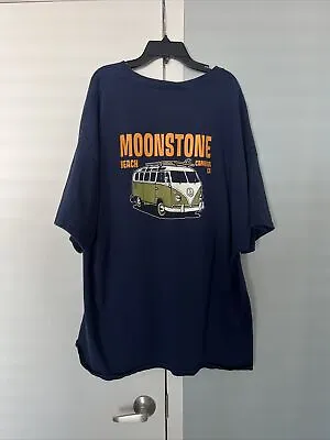 Moonstone Beach Cambria CA Tee Shirt  Men's Size 3XL Volkswagon VW Bus Logo • $9.98