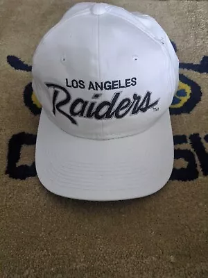 Los Angeles Raiders VTG Sports Specialties Script The Twill Snapback RARE • $145