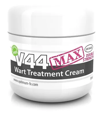 V44 MAX Double Strength Wart Verruca Plantar Repair Fast Treatment Removal Cream • £12.97