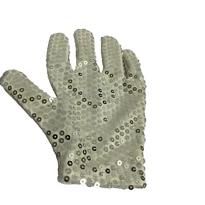 Michael Jackson Silver Sequin White Glove Billy Jean King Of Pop Fancy Dress • £3.95