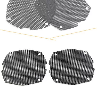 Black Thin Mesh Front Fairing Speaker Grilles For Harley FLH 1998-2013 FLHX • $26.58