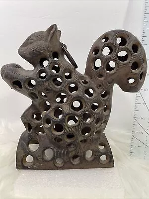 Rare Japanese Cast Iron Garden Squirrel Lantern • $350.99