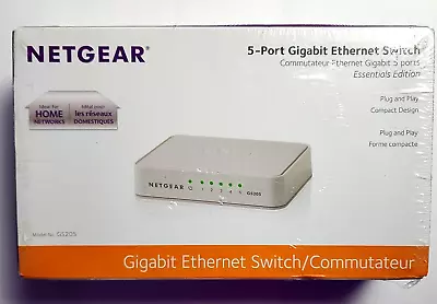 NETGEAR (GS205100PAS) 5 Port Gigabit Ethernet Switch • $17.49